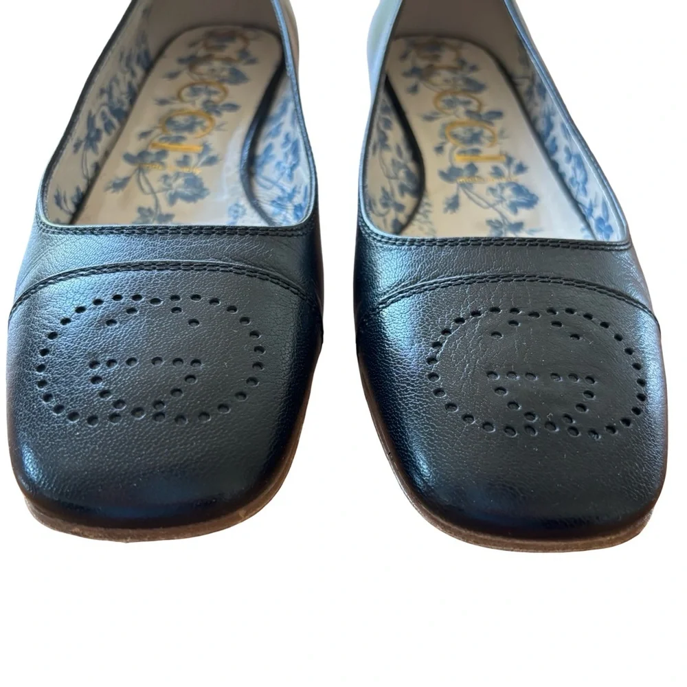 Gucci Leather Ballet Flat Size 40.5 or 10.5 GUC - Picture 10 of 16